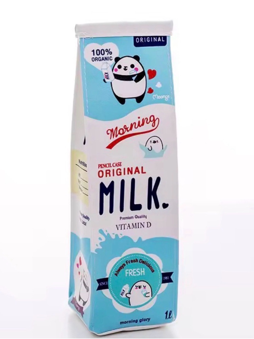 MILK Vitamin D Pencil Case - Blue & White